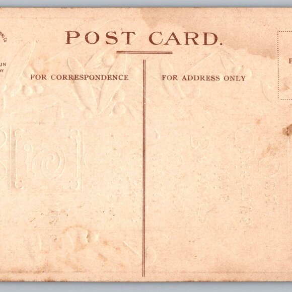 Antique Tuck's & Others Post Card Christmas Lot of 4 (D 1037) - Picture 8 of 8